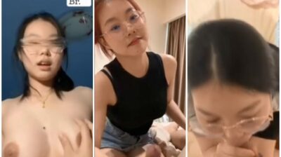 หลุดน้องแว่น ผมแดงใส่เสื้อเหลือง ยิ้มหวานให้แฟนหนุ่มแล้วชักว่าวให้แบบเสียวๆ ก่อนน้องจะขึ้นเอาหีตอดควยแบบเสียวสุดๆ